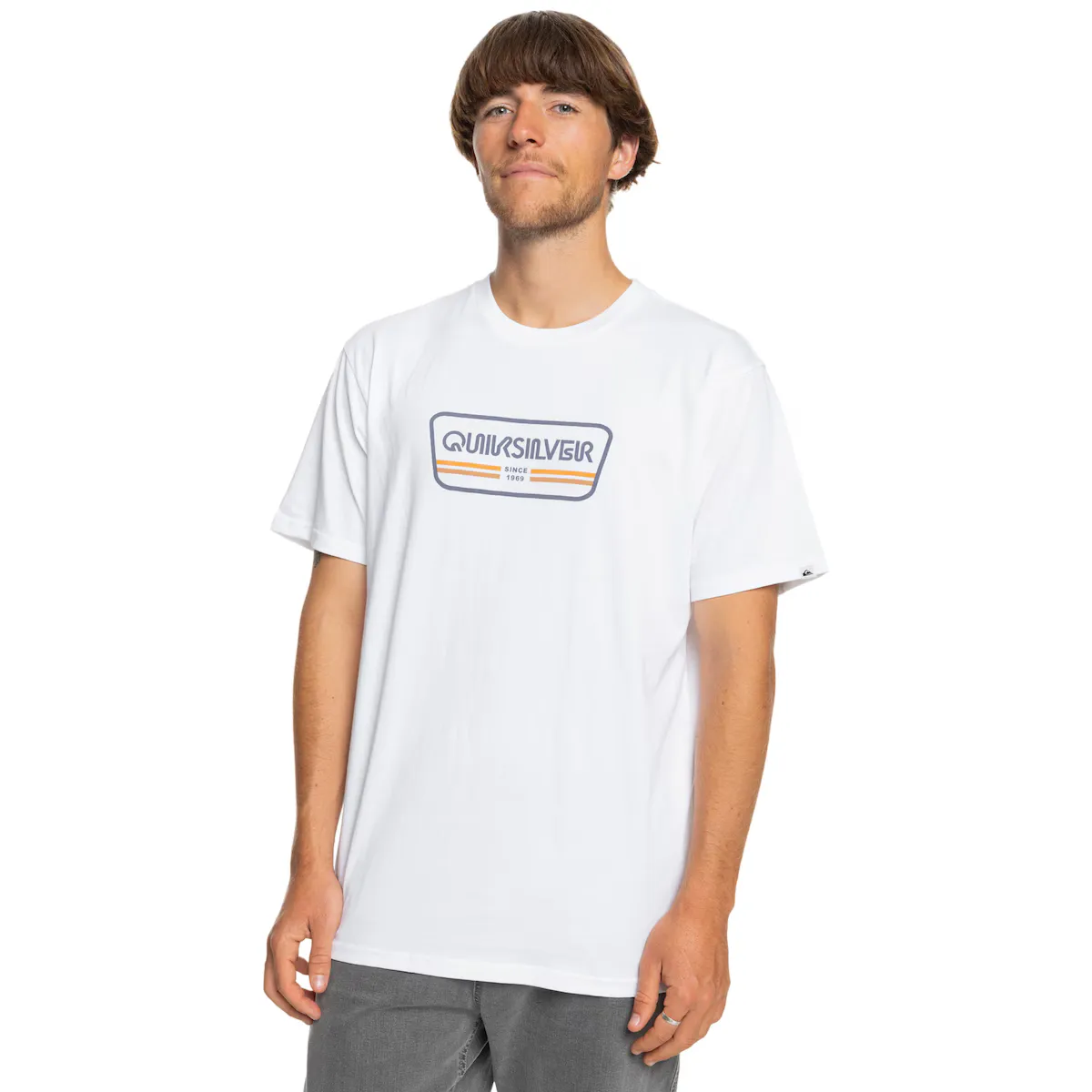 

Мужская футболка Range Life Front Quiksilver, белый