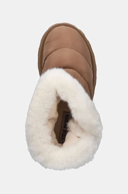 Женские зимние ботинки Steve Madden Frostee стеганые из текстиля, коричневый — фото 4