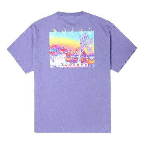 

Футболка inverted desert graphic t-shirt 'slate lilac' Converse, лиловый