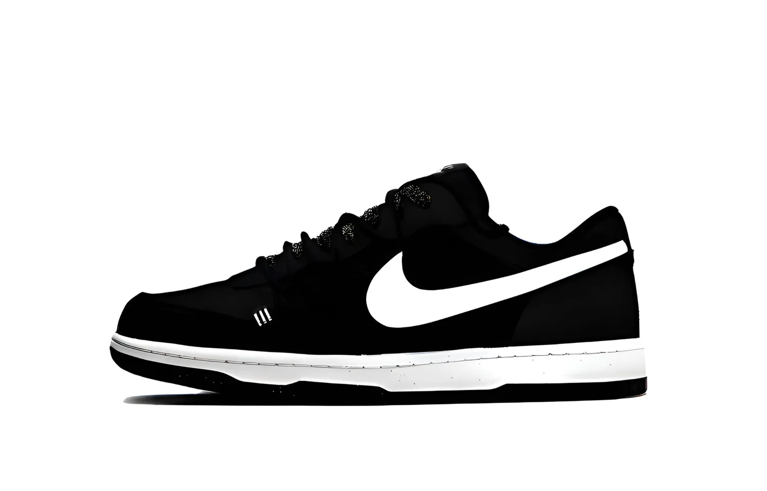 Nike Кроссовки для скейтбординга Big Black Hole Dark Shadow мужские, черно-белые