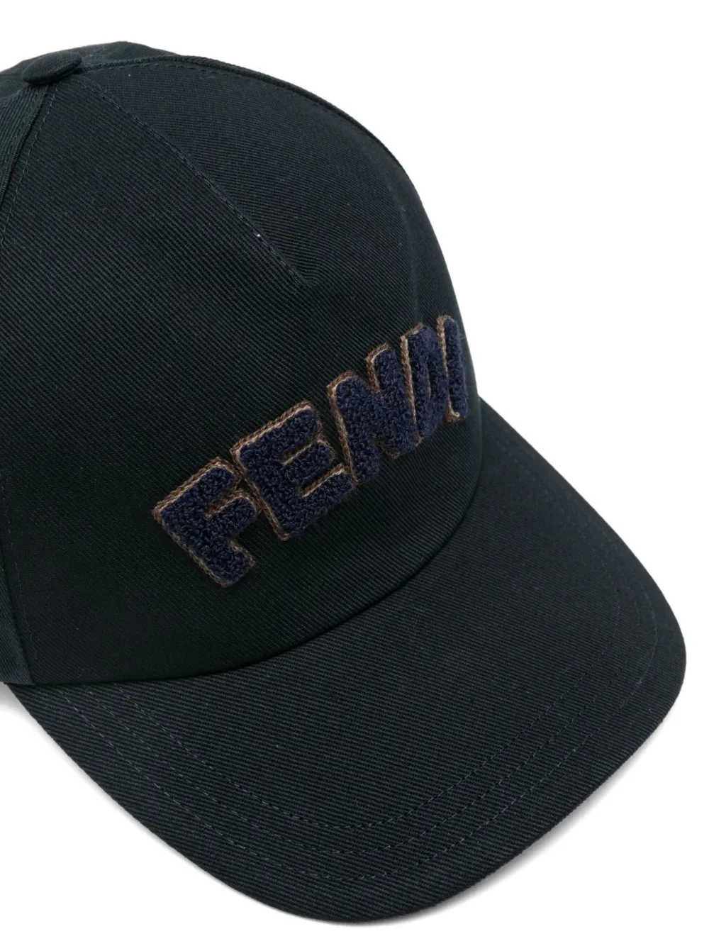 Кепка с козырьком темно-синяя Fendi — фото 3