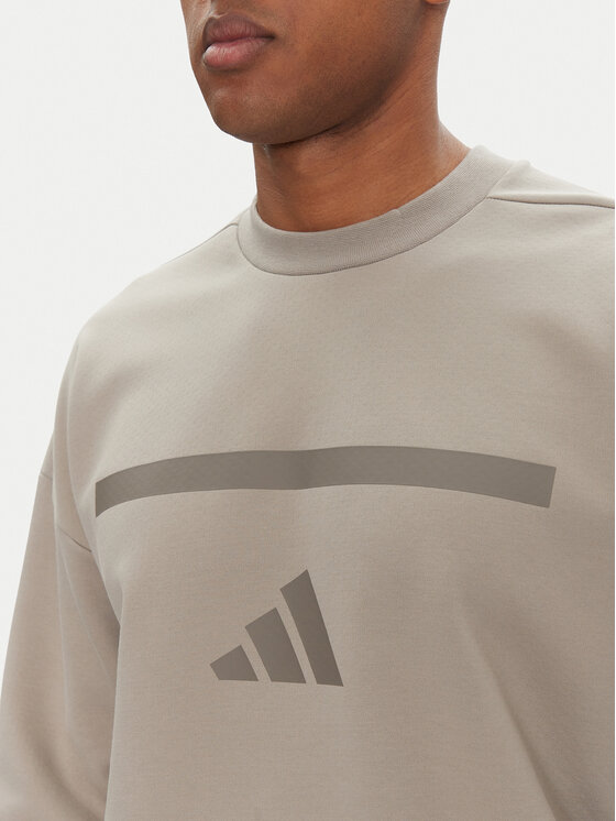 Свободный крой толстовка Z.N.E. JP0383 Adidas, бежевый — фото 4