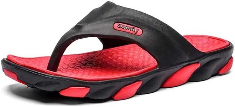 

Мужские спортивные сандалии Zonkacen с открытым носком, дышащие, для прогулок по пляжу и ванной, красный