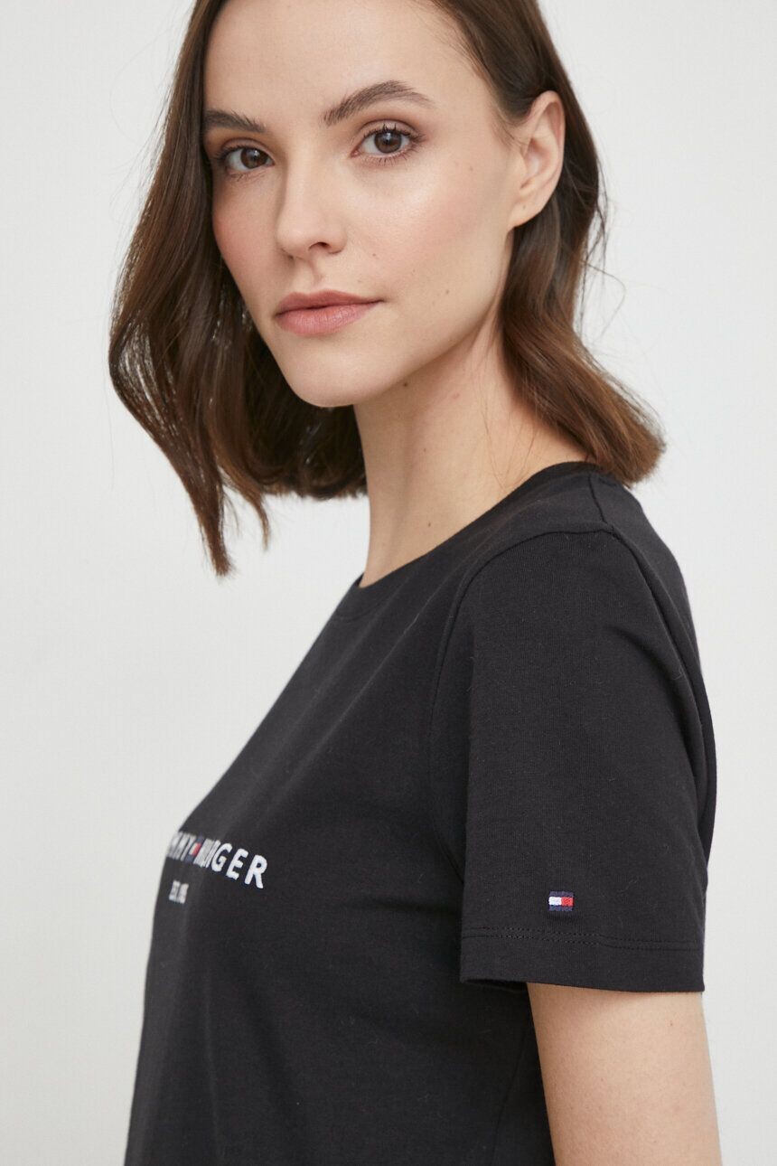 

Хлопковая футболка Tommy Hilfiger, черный