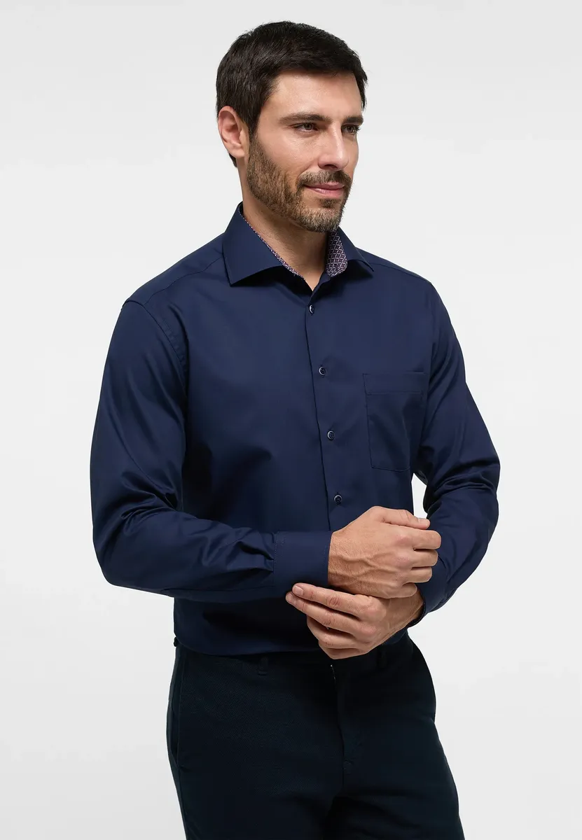 

Рубашка Eterna с длинными рукавами "MODERN FIT", цвет морской волны