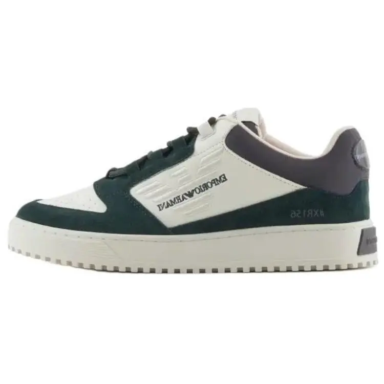 

Кроссовки EMPORIO ARMANI Skateboarding Shoes Men Low-top Green, зеленый