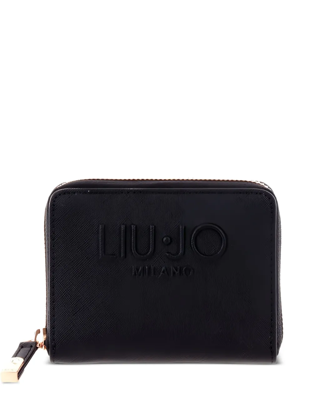 

Кошелек с круговой молнией и логотипом Liu Jo, черный