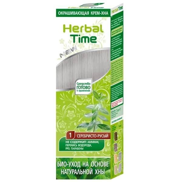 

Herbal Time, натуральная хна, серебристый блонд, 75 мл