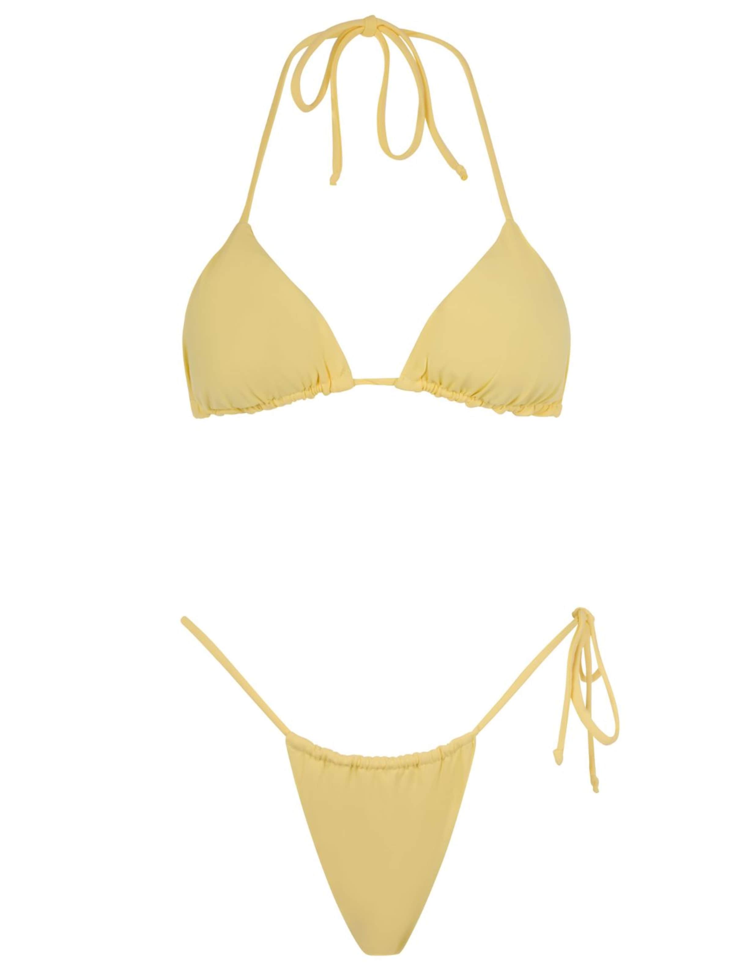 

Acuarela Brand Бикини Triangle 'Rio Triangle Bikini Set' в пастельно-желтом цвете