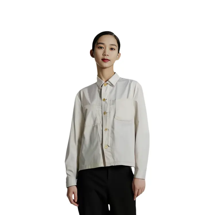 Джинсовая куртка унисекс UNIQLO, 01 молочно-белый — фото 4