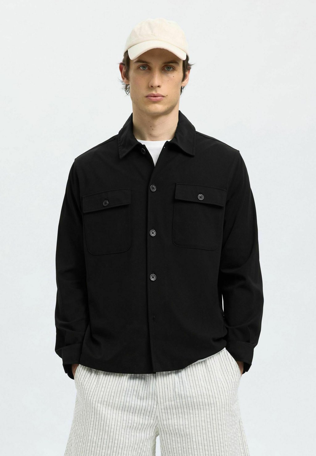 

Летняя куртка LANGARM Selected Homme, черный