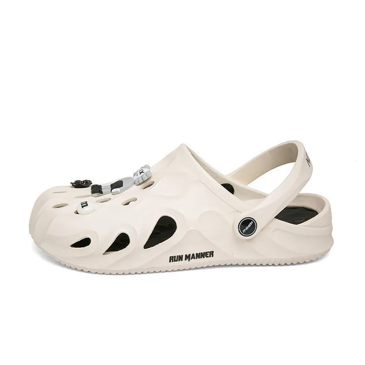 Сабо Unisex Soft Sole с легкой и нескользящей подошвой, устойчивой к истиранию RUN MANNER, белый
