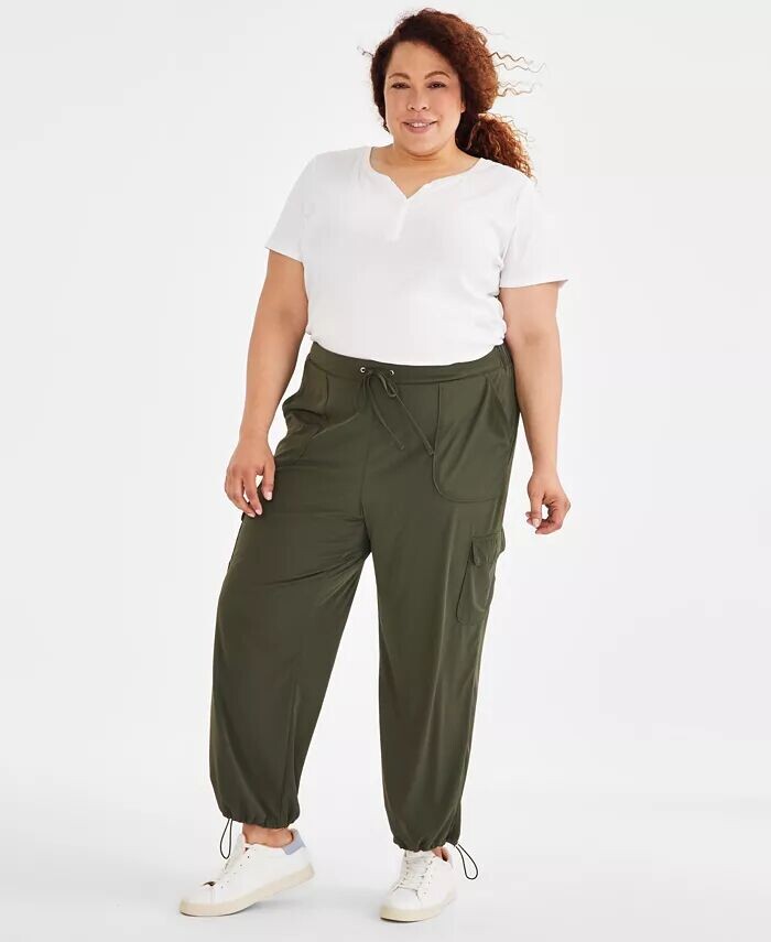 

Универсальные брюки больших размеров Style & Co Macy's, зеленый