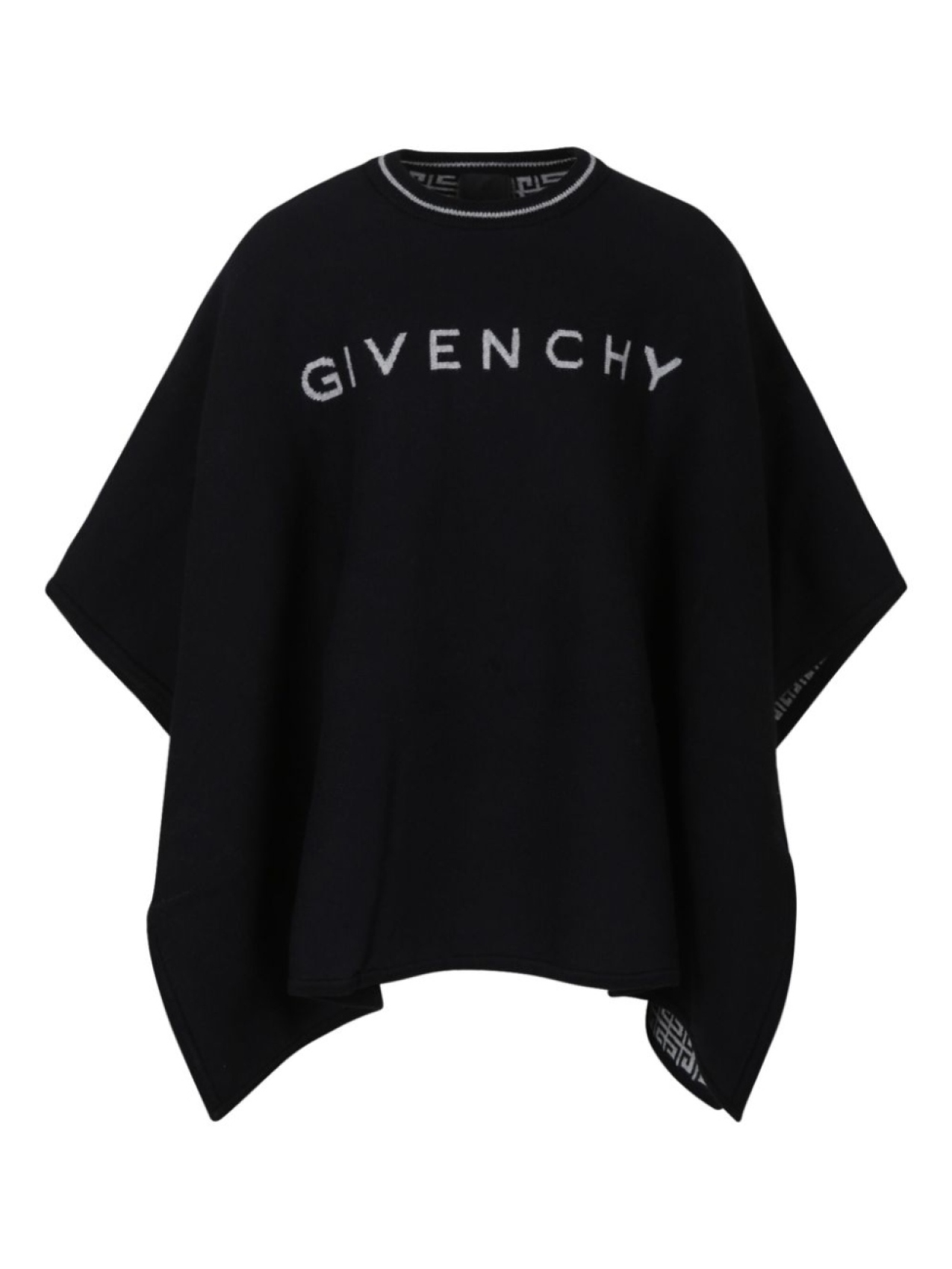 

Givenchy Kids футболка с логотипом и интарсией, черный