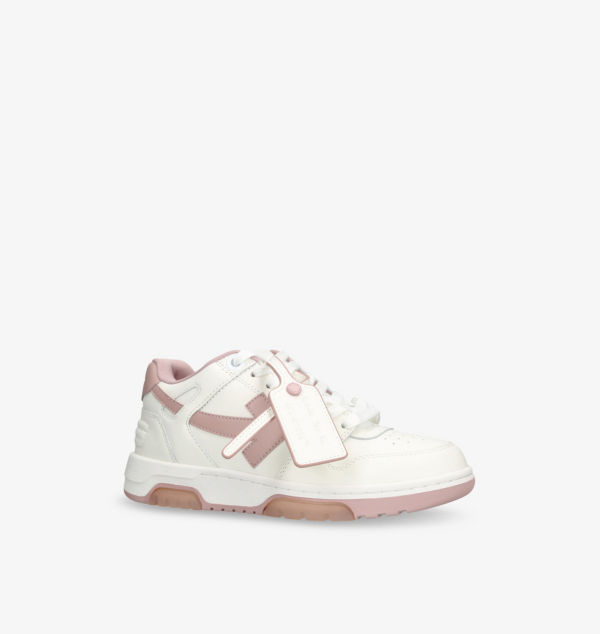 Кроссовки кожаные низкие для выхода из офиса Off-White C/O Virgil Abloh, розовый — фото 3