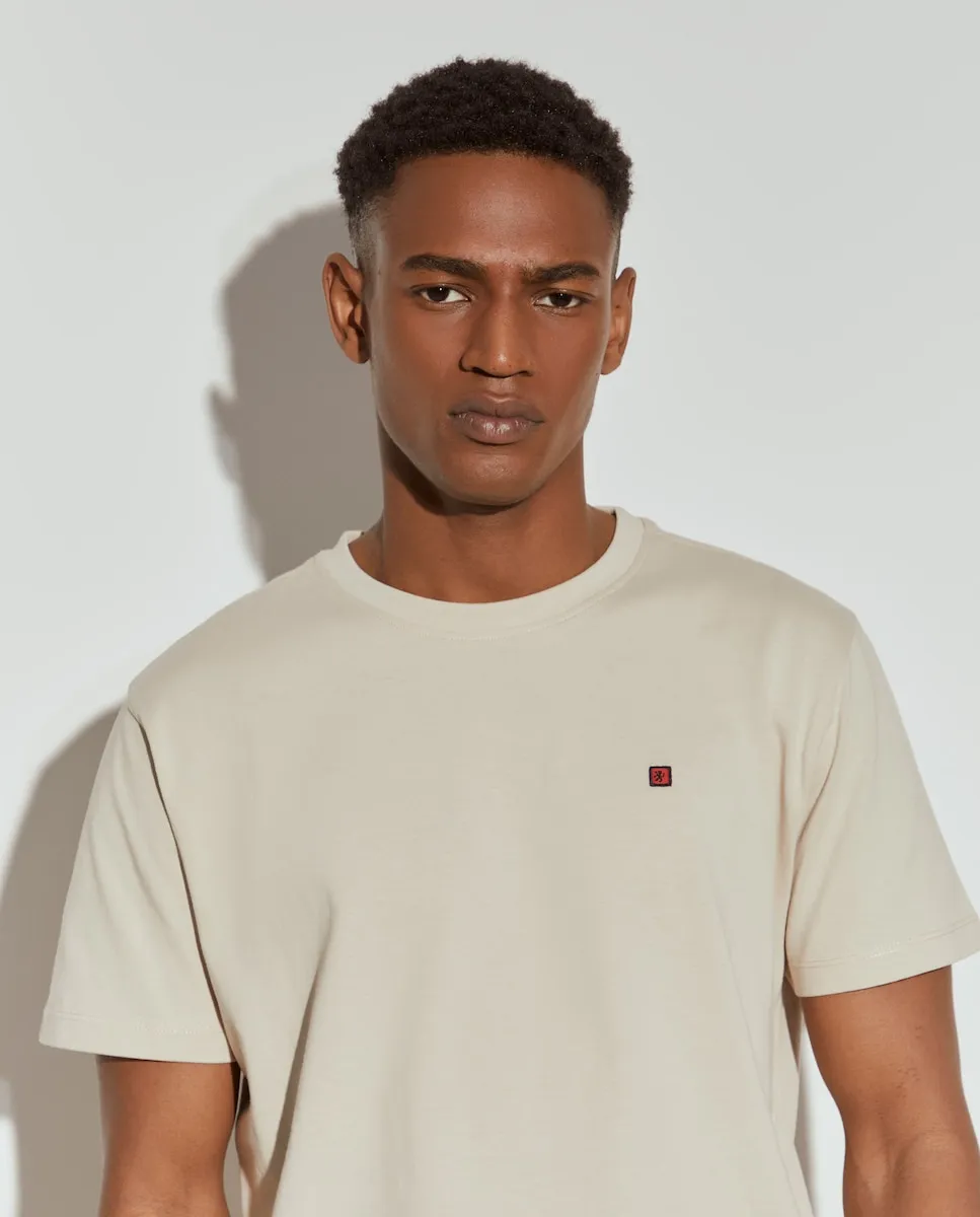 

Основная мужская футболка из хлопка Lion of Porches, бежевый