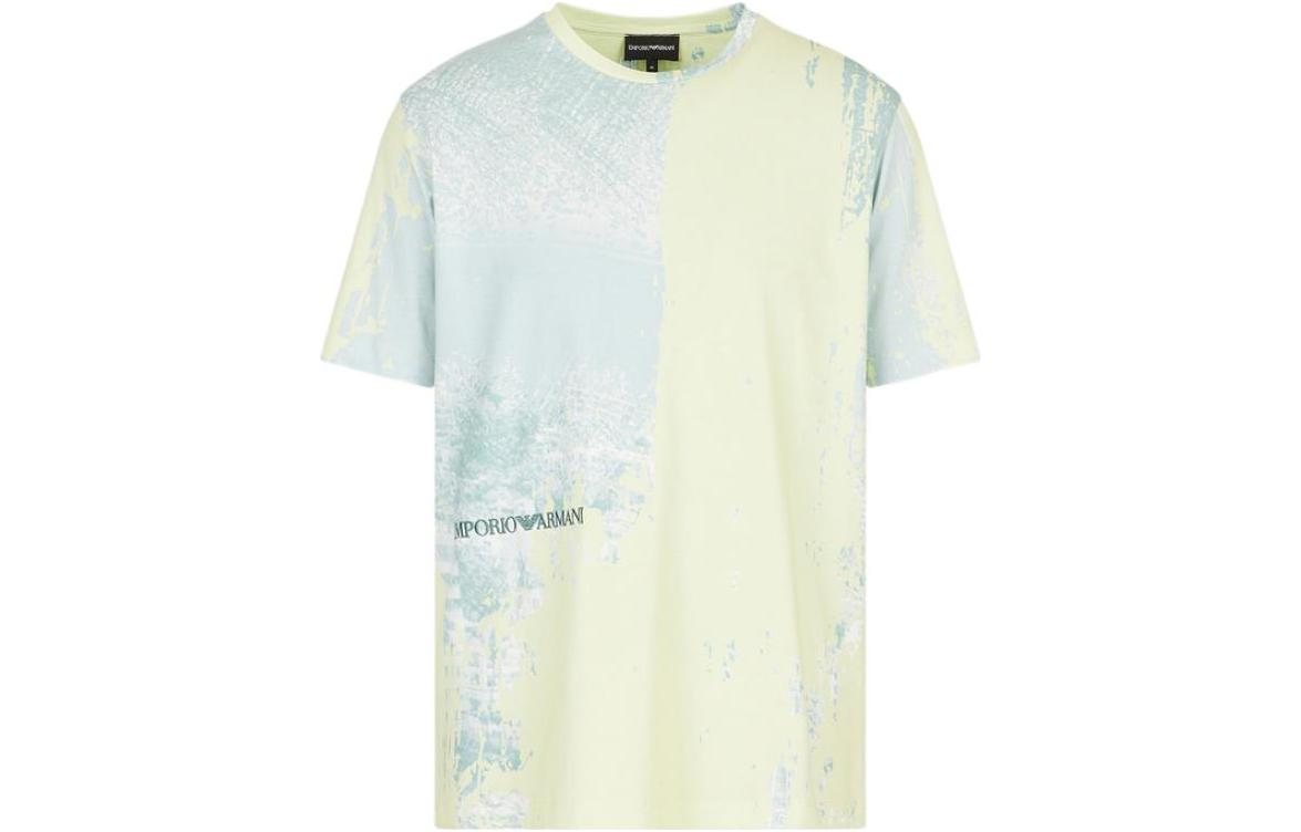 

EMPORIO ARMANI Футболка мужская желто-зеленая