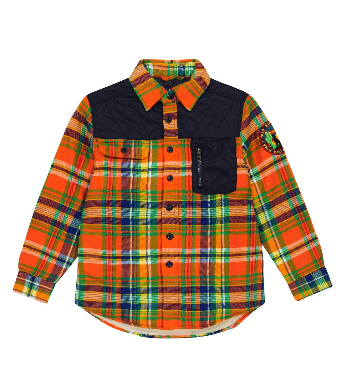 

Рубашка из хлопковой фланели в клетку Polo Ralph Lauren, разноцветный