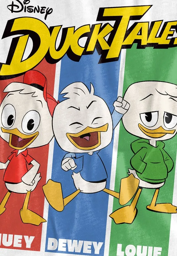 Футболка с принтом хьюи, дьюи и луи из мультфильма «утиные истории» Disney, White — фото 3