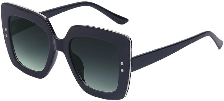 

Винтажные квадратные солнцезащитные очки для женщин, модные солнцезащитные очки в крупной оправе для женщин, большие солнцезащитные очки для женщин WNCKSQ, C2blackgreen