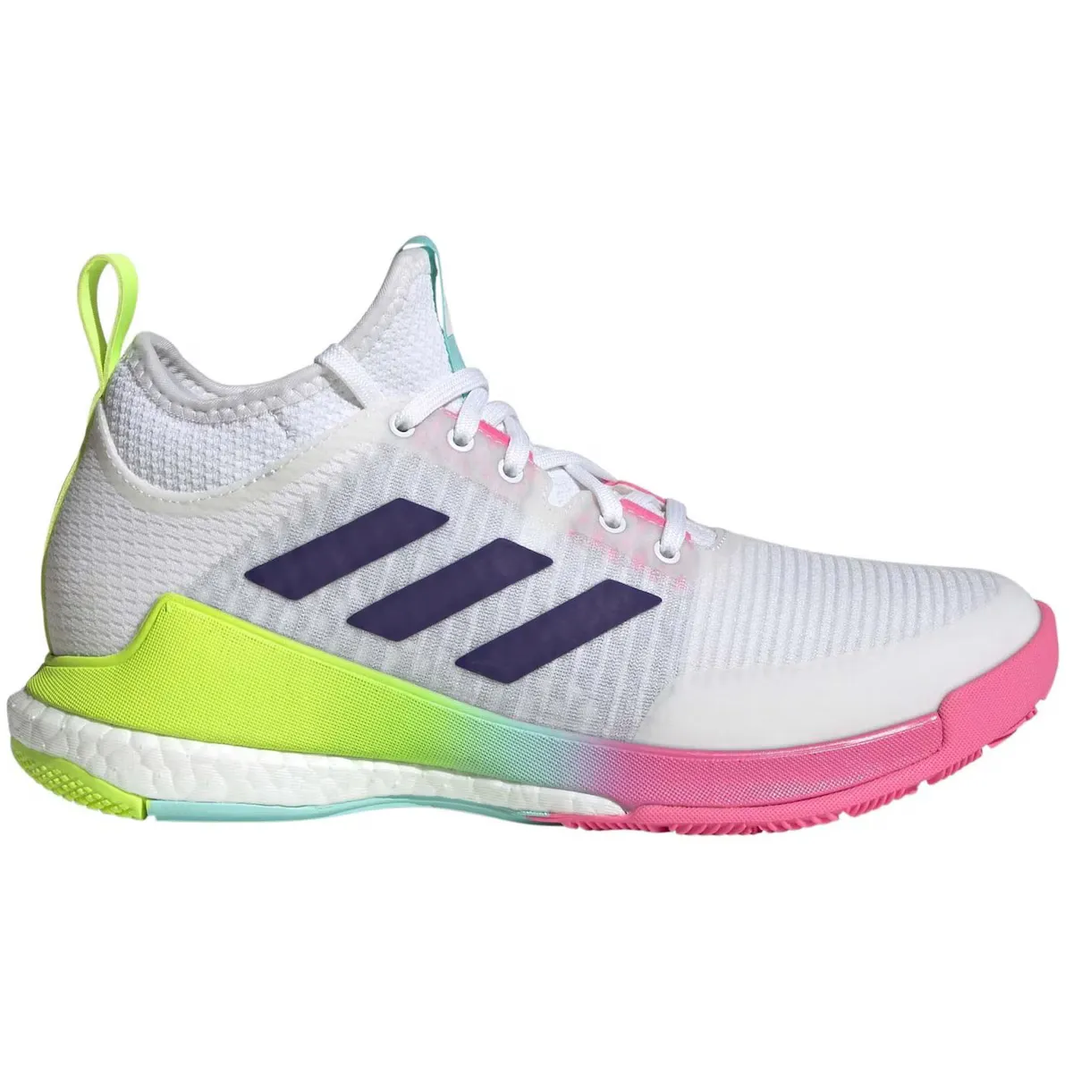 

Унисекс CRAZYFLIGHT MID домашняя обувь Adidas, белый/розовый