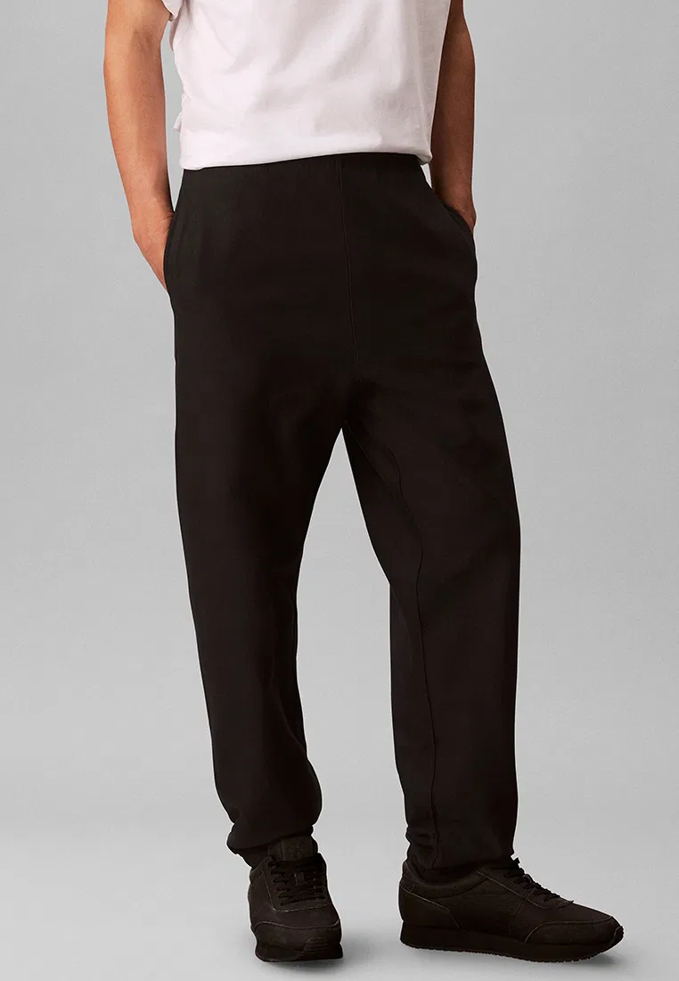 Тренировочные брюки из флиса, Calvin Klein Jeans, черный