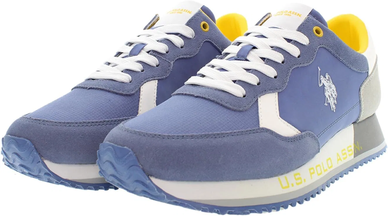 Мужские текстильные кроссовки US Polo Assn. CLEEF006M/5NS1 U.S. Polo Assn., Light Blue, White, Grey, Yellow — фото 3