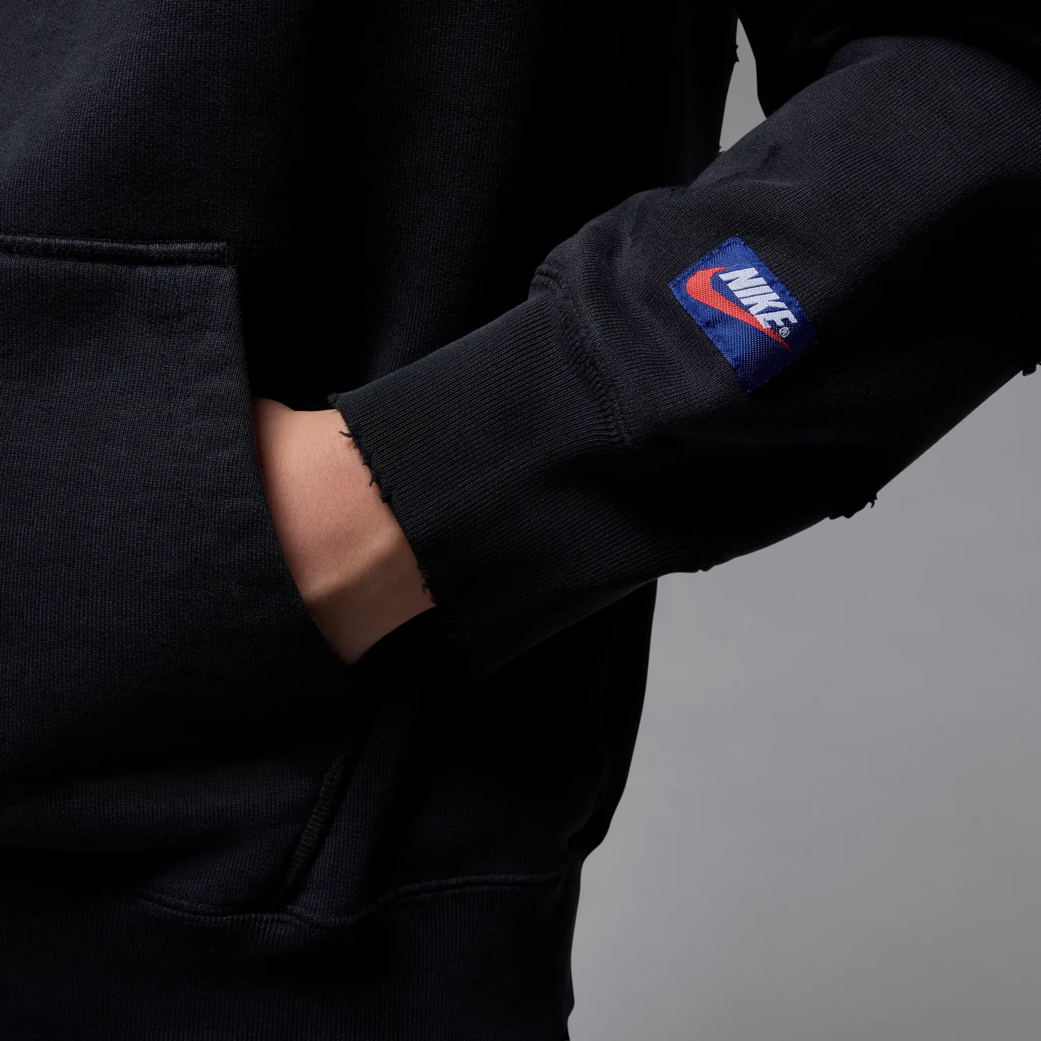 Редкая толстовка Air Jordan Air Fleece Hoodie 'Black' — фото 3