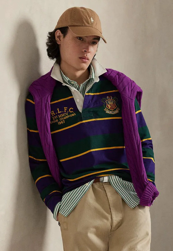 Классическая вышитая рубашка-поло для регби Polo Ralph Lauren — фото 4