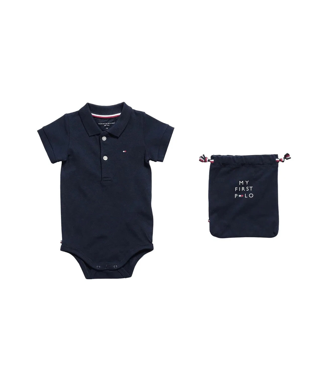 Боди-поло с флаг-логотипом Tommy Hilfiger, мультицвет