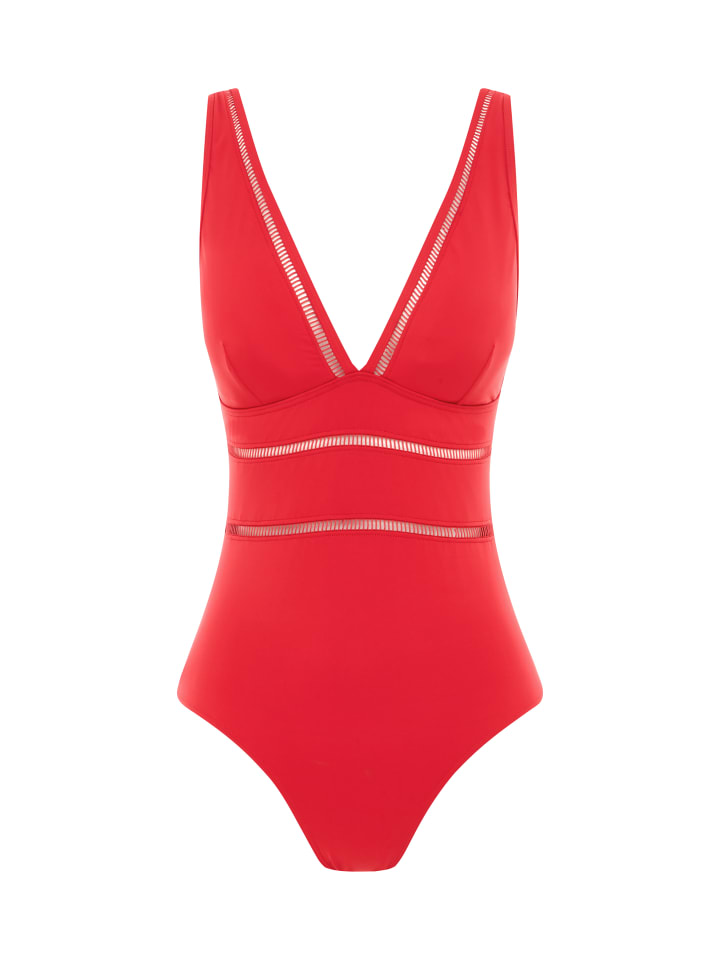 

Sea Level Купальники Spliced Essentials в красном цвете