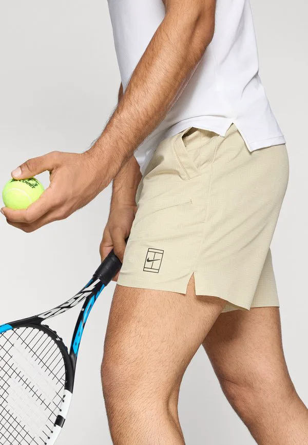 Спортивные шорты nikecourt advantage с коротким принтом Nike Performance, Desert Khaki/Black — фото 4