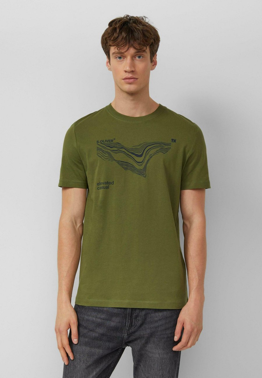 

Футболка s.Oliver Print T-shirt, Olivgrün/Olive, Хаки, Футболка s.Oliver Print T-shirt, Olivgrün/Olive
