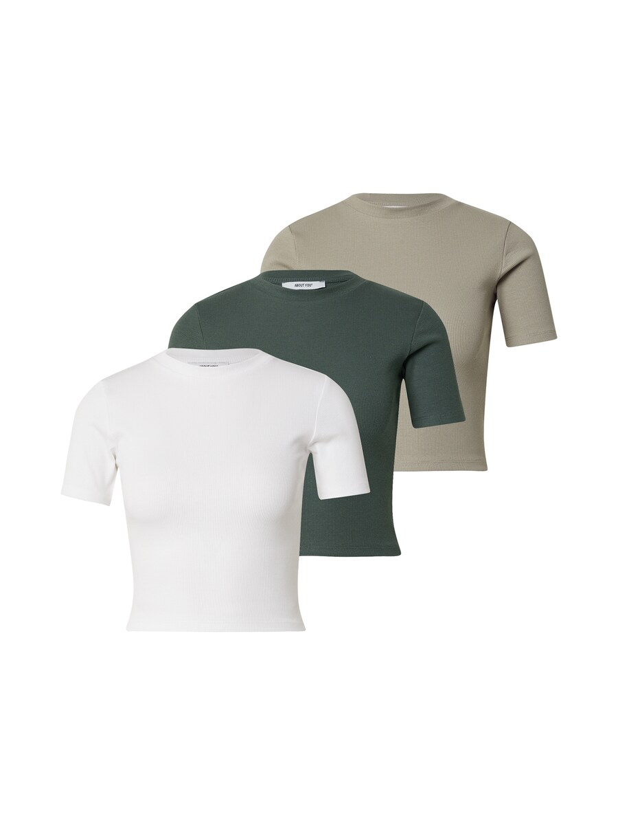 

Рубашка ABOUT YOU Ella, цвет Grey/Green/White