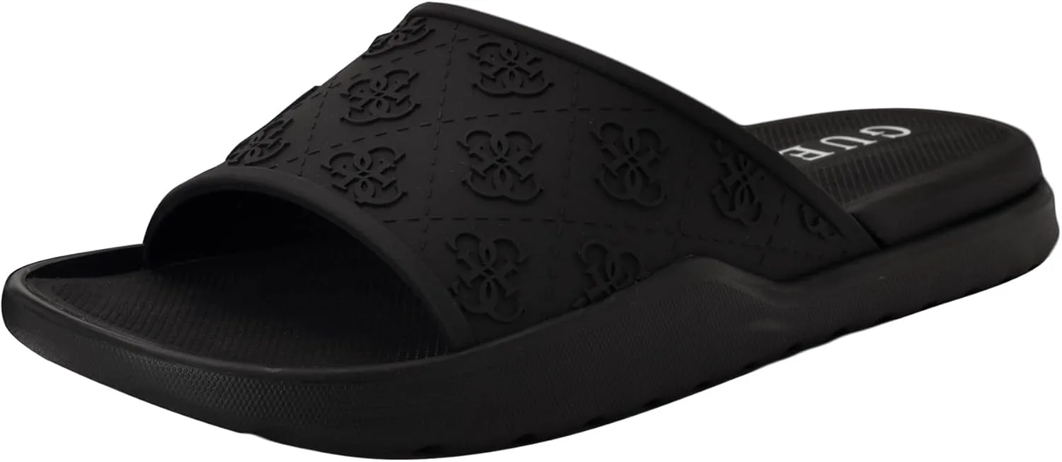 Шлепанцы GUESS mens Magaria, черный