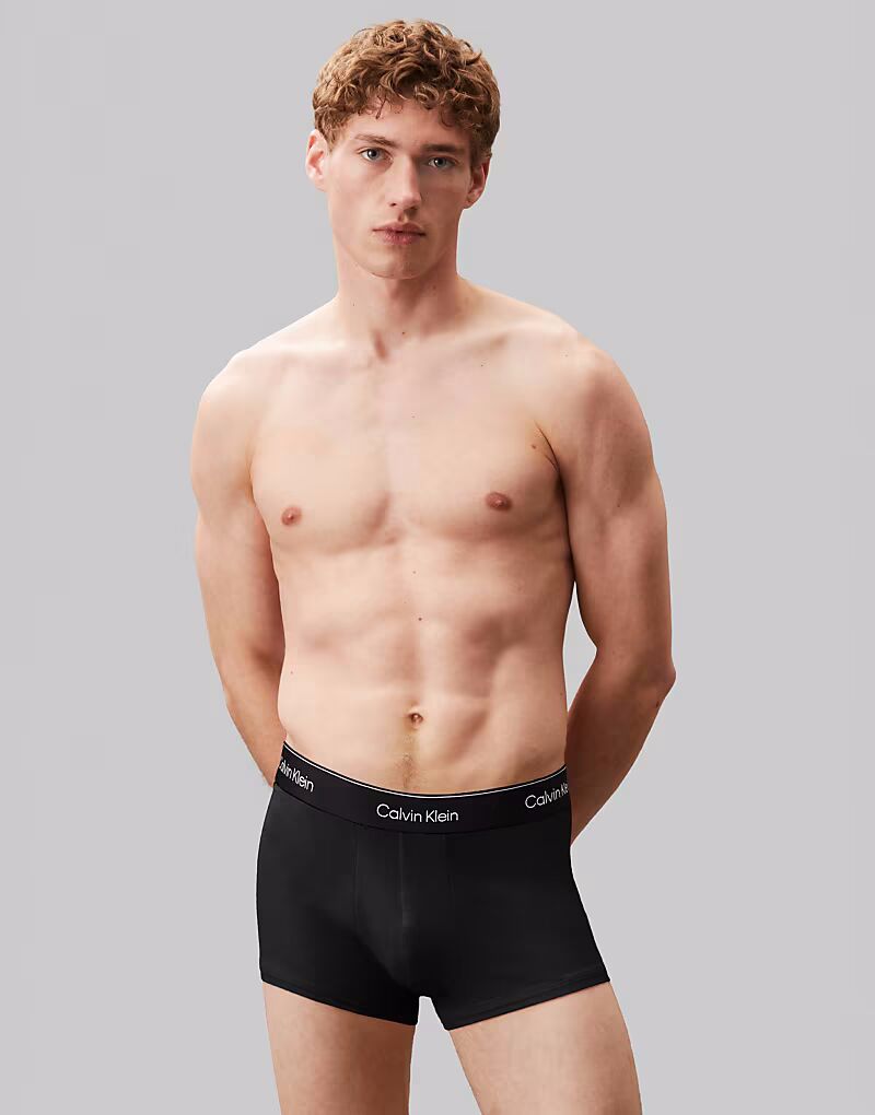 

Упаковка из 3-х сумок-боксеров Calvin Klein Icon Cotton Stretch черного цвета