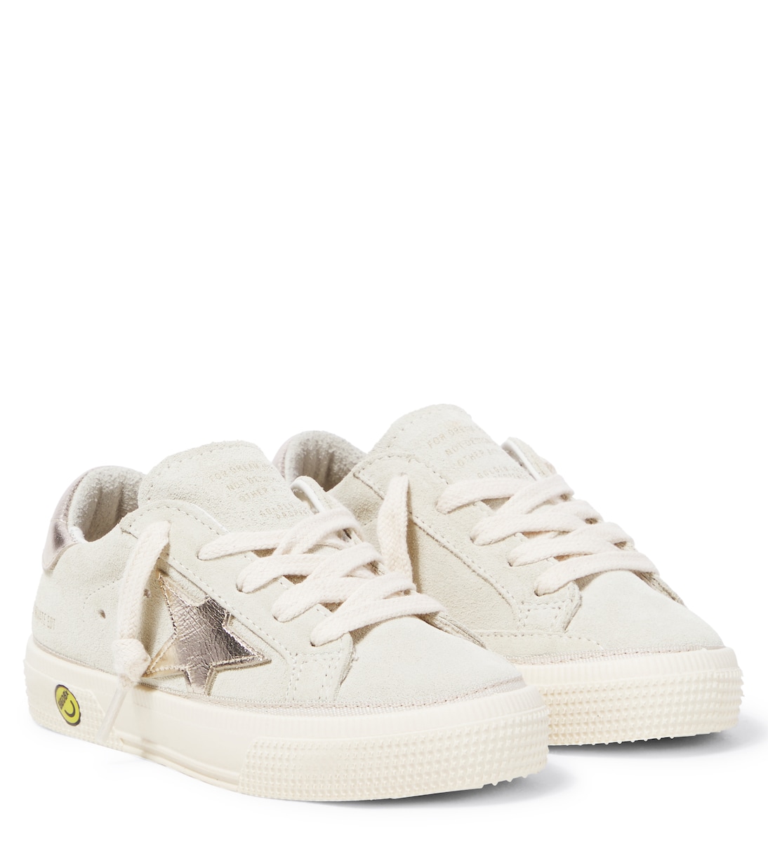 

Майские замшевые кроссовки Golden Goose Kids, бежевый