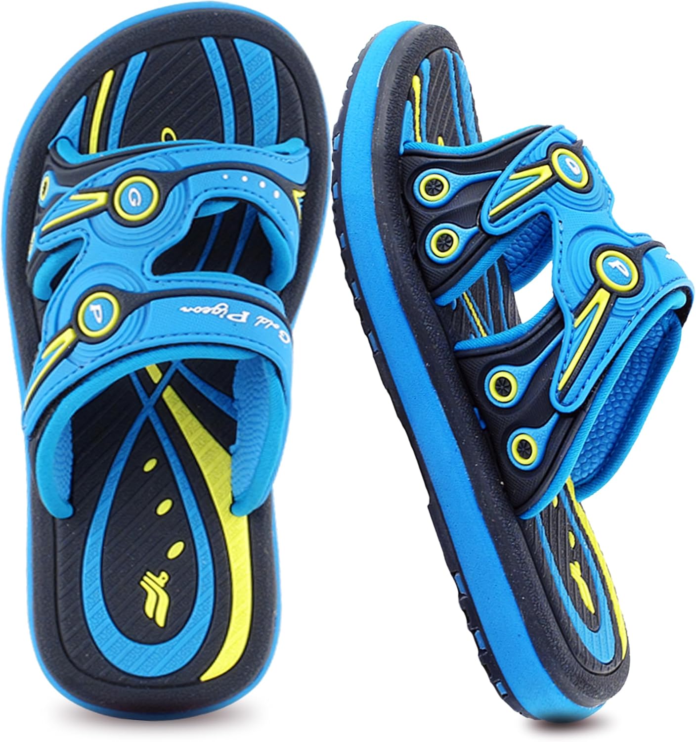 

Детские шлепанцы Gold Pigeon с двойными регулируемыми ремешками для мальчиков и девочек Gold Pigeon Shoes, синий