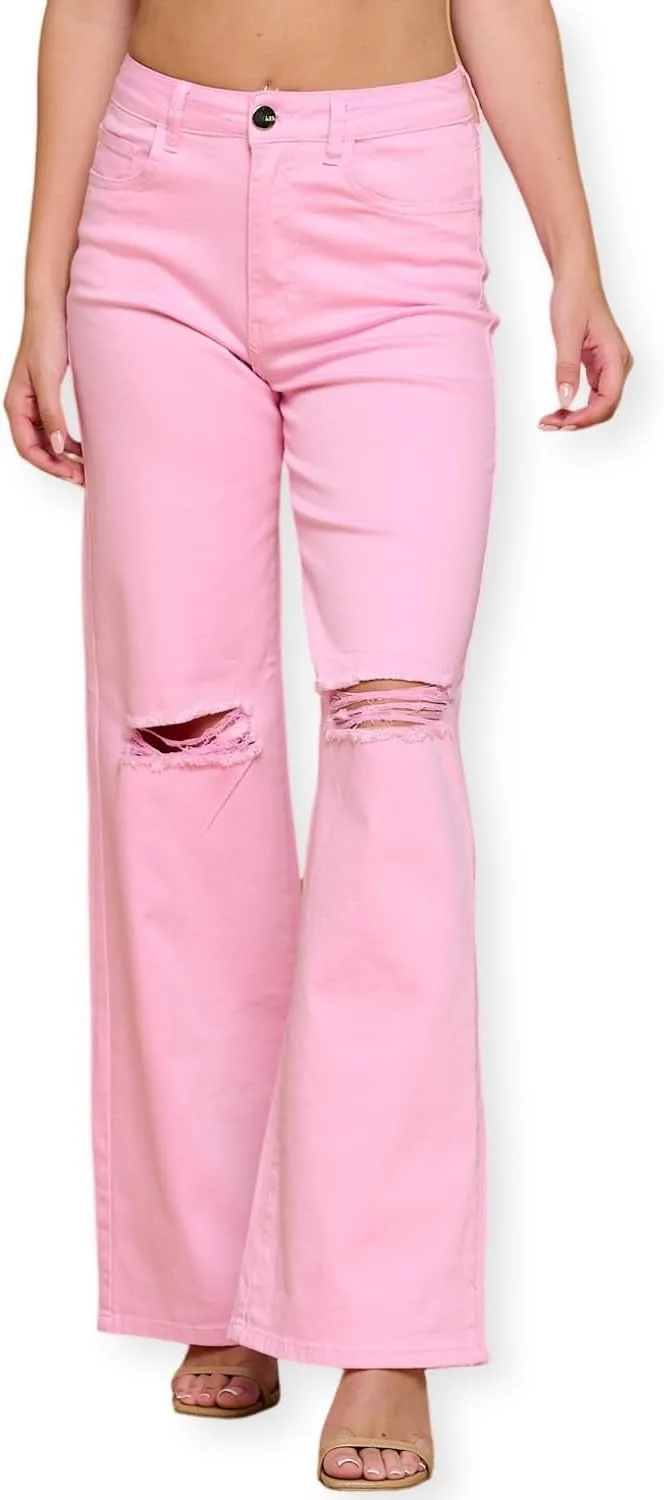 

Высокие суперэластичные широкие брюки для женщин — свободный крой, удобная посадка на резинке LOVER BRAND FASHION