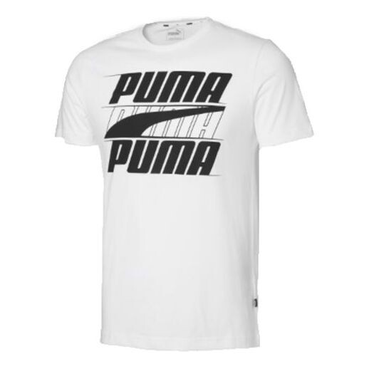 

Футболка round neck short sleeve rebel basic white Puma, белый