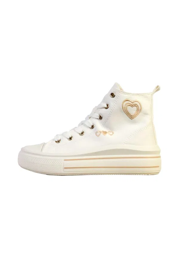 Высокие кроссовки basket montante enfant enfant à lacets super mode poti pati Super Mode, Blanc