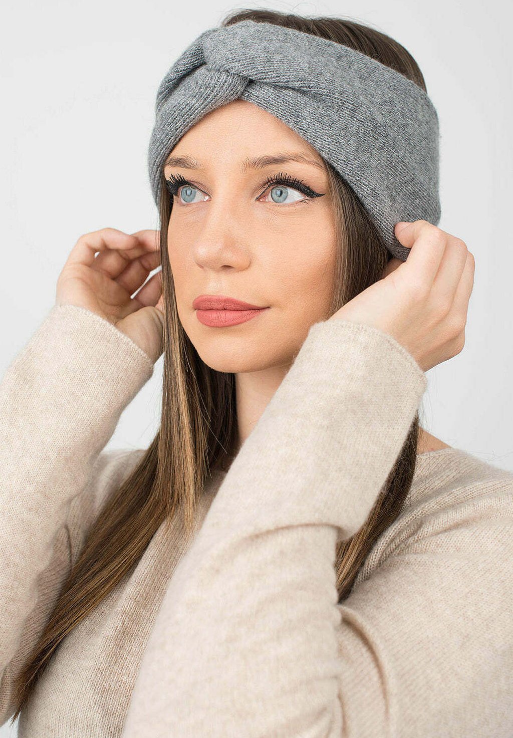 

Головной убор BLEND Dalle Piane Cashmere, серый