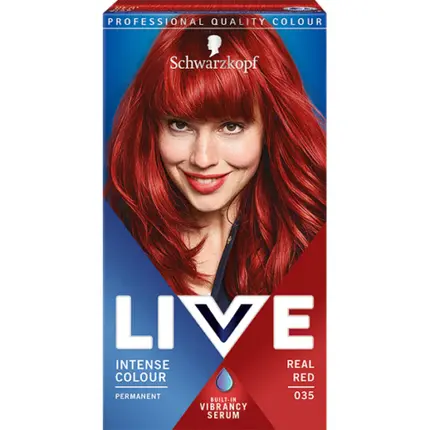 

Краска для волос Live Intense Color 035 Real Red 142,5 мл, Schwarzkopf