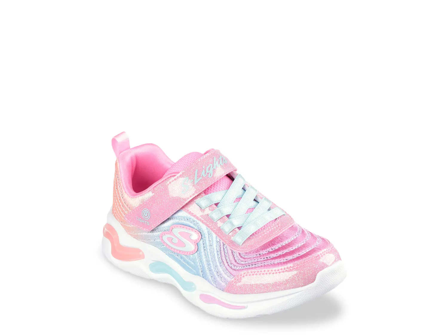

Кроссовки S-Lights Wavy Beams Ombre Express Light-Up Sneaker Skechers, светло-розовый