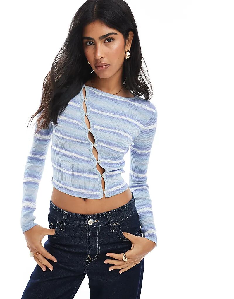 

Асимметричный кардиган Cotton On в синем цвете