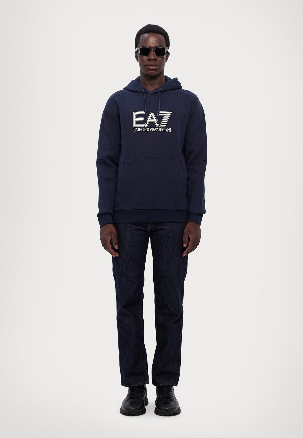 

Толстовка с капюшоном FELPA EA7 Emporio Armani, темно-синий