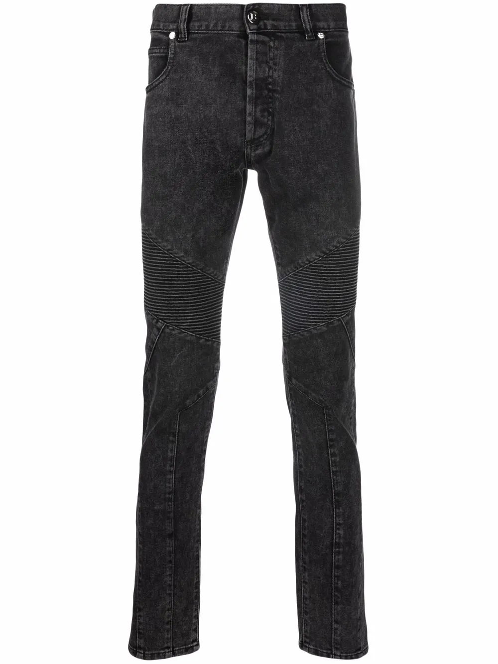 

Джинсы с тисненым логотипом BALMAIN, черный