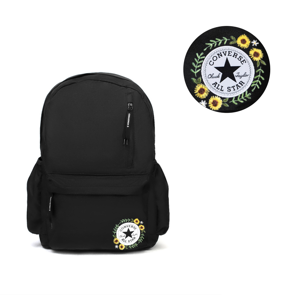 

Converse Полиэстеровый рюкзак унисекс черный, Falling Maple Leaves in The Fall