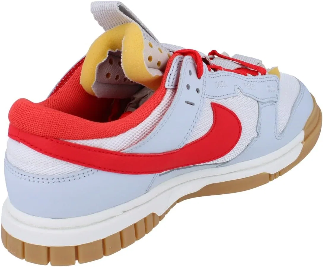 Мужские кроссовки Nike Air Dunk Jumbo, White Light Crimson Pure Platinum 102 — фото 3