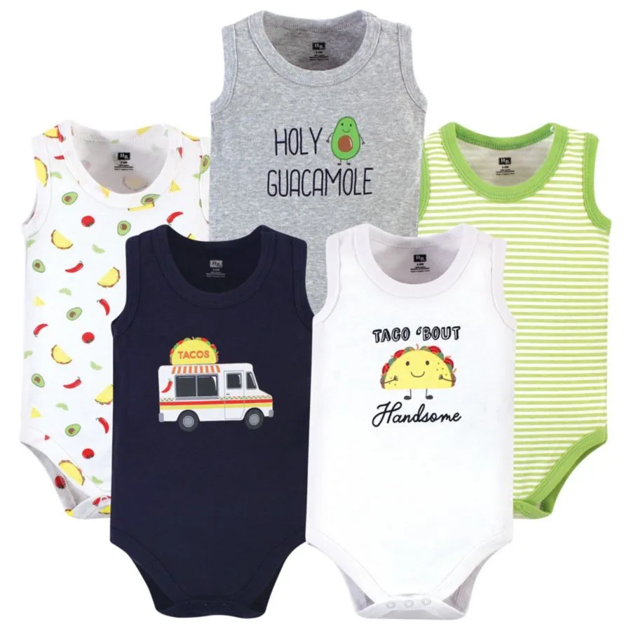 Мягкие хлопковые комбинезоны без рукавов Hudson Baby, Taco Truck